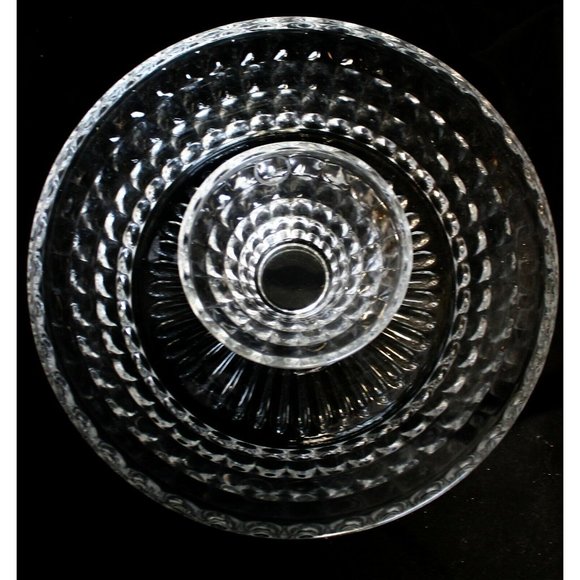 Fifth Avenue Crystal Annabelle 11" Chip & 5" Dip Set Clear Bowl Nesting New - Picture 3 of 12